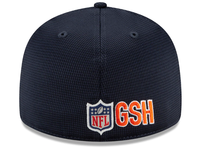 Chicago Bears New Era Navy/Black 2021 NFL Sideline Road 59FIFTY Fitted Hat for Men product image 4, provided for visual