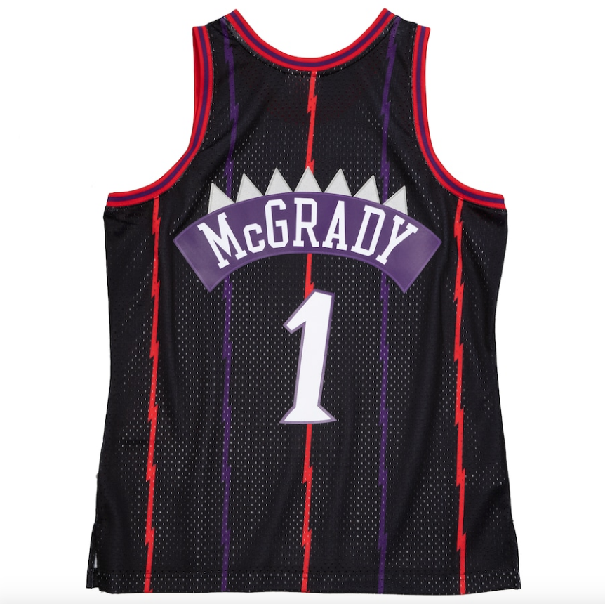 Tracy McGrady Toronto Raptors Mitchell & Ness 1998-99 Hardwood Classics Reload 2.0 Swingman Jersey - Black for Men product