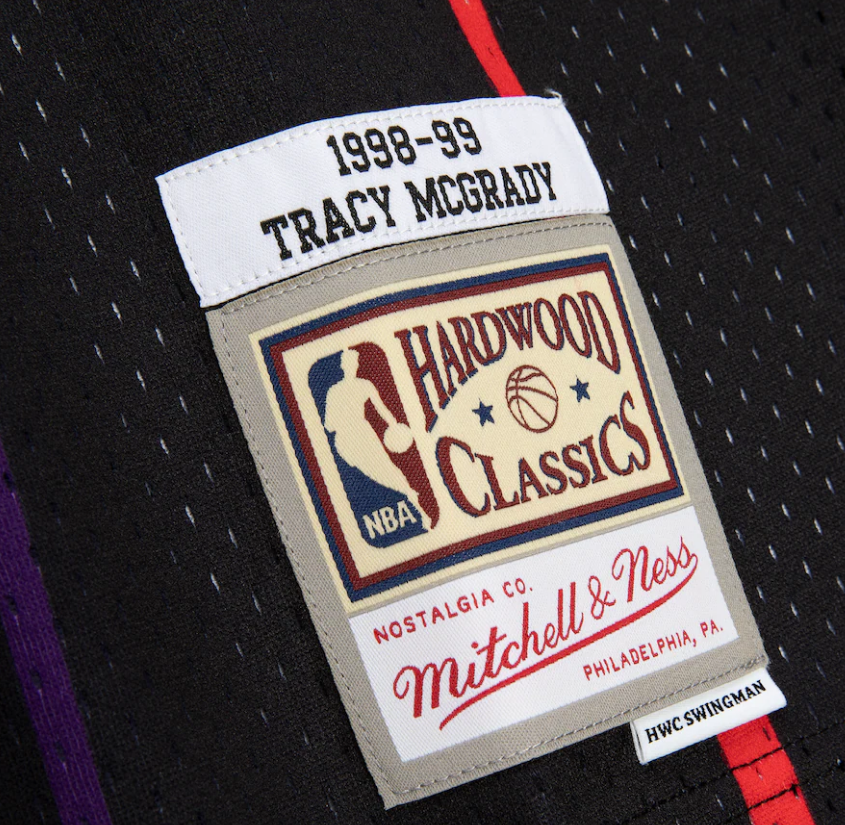 Tracy McGrady Toronto Raptors Mitchell & Ness 1998-99 Hardwood Classics Reload 2.0 Swingman Jersey - Black for Men product