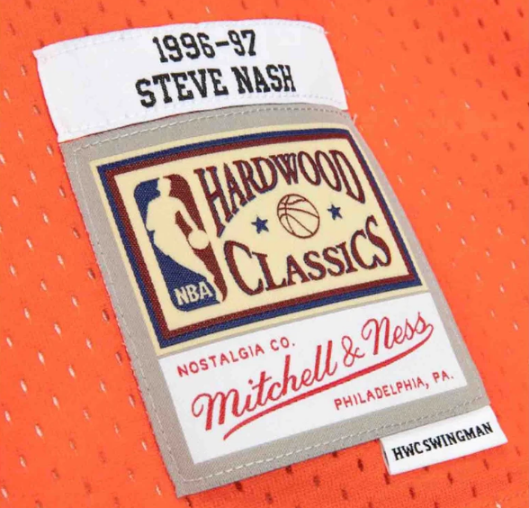 Steve Nash Phoenix Suns Mitchell & Ness 1996-97 Hardwood Classics Reload 2.0 Swingman Jersey - Orange for Men product image
