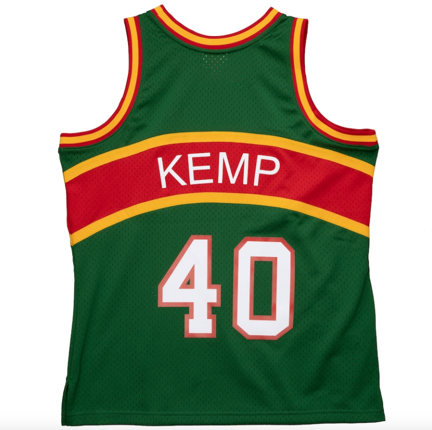 Seattle SuperSonics Shawn Kemp Mitchell & Ness Green 1994-95 Hardwood Classics Reload 2.0 Swingman Jersey for Men product