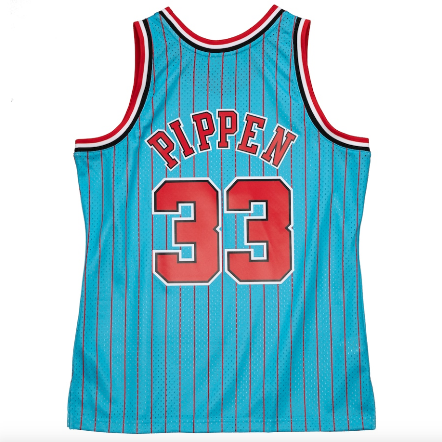 Mitchell & Ness Scottie Pippen Blue Chicago Bulls 1995-96 Hardwood Classics Reload 2.0 Swingman Jersey for Men product image