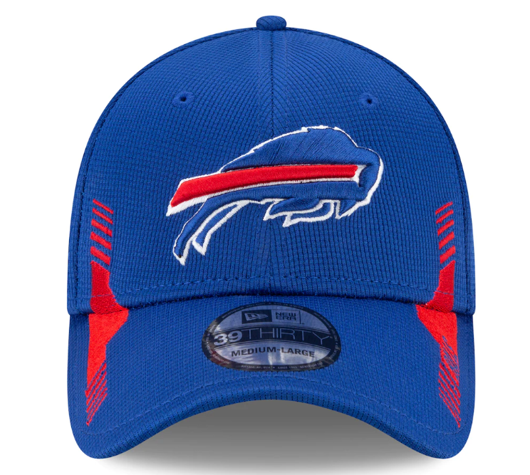 Buffalo Bills New Era Royal 2021 NFL Sideline Home 39THIRTY Flex Hat for Men product image 2, provided for visual reference