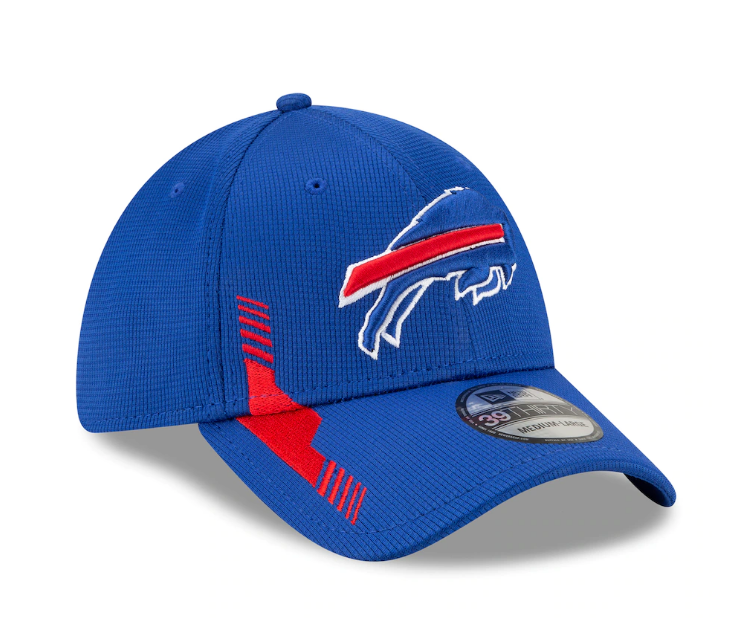 Buffalo Bills New Era Royal 2021 NFL Sideline Home 39THIRTY Flex Hat for Men product image 3, provided for visual reference