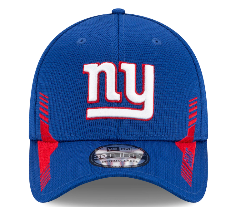 New York Giants New Era Royal 2021 NFL Sideline Home 39THIRTY Flex Hat for Men product image 2, provided for visual