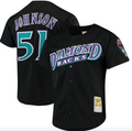 Men’s Arizona Diamondbacks Randy Johnson Mitchell & Ness Black Cooperstown Collection Batting Practice Jersey product image