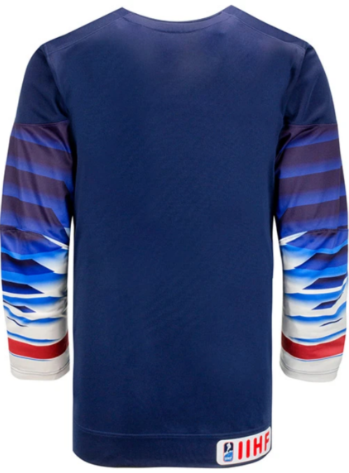Youth USA Hockey® Nike Away Navy Replica Jersey product image 3, provided for visual reference and product detail review