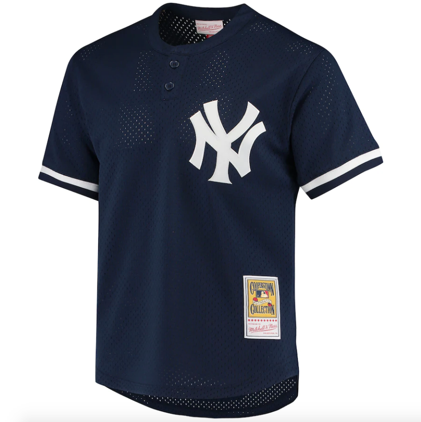 New York Yankees Derek Jeter Mitchell & Ness Navy Cooperstown Collection 1995 Batting Practice Jersey for Men product image