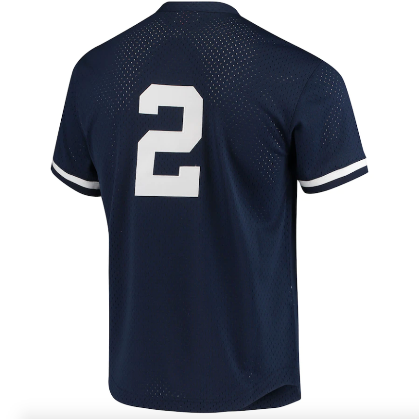 New York Yankees Derek Jeter Mitchell & Ness Navy Cooperstown Collection 1995 Batting Practice Jersey for Men product image