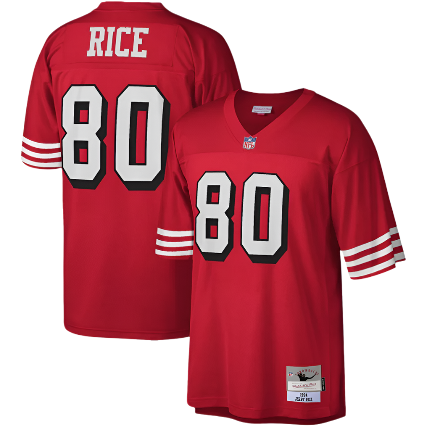 Jerry Rice San Francisco 49ers Mitchell & Ness 1994 Legacy Replica Jersey - Scarlet product image 1, provided for visual