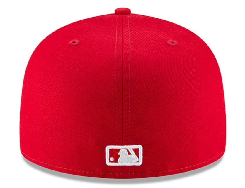 Chicago White Sox New Era MLB Basic Scarlet 59FIFTY Fitted Hat for Men product image 4, provided for visual reference and
