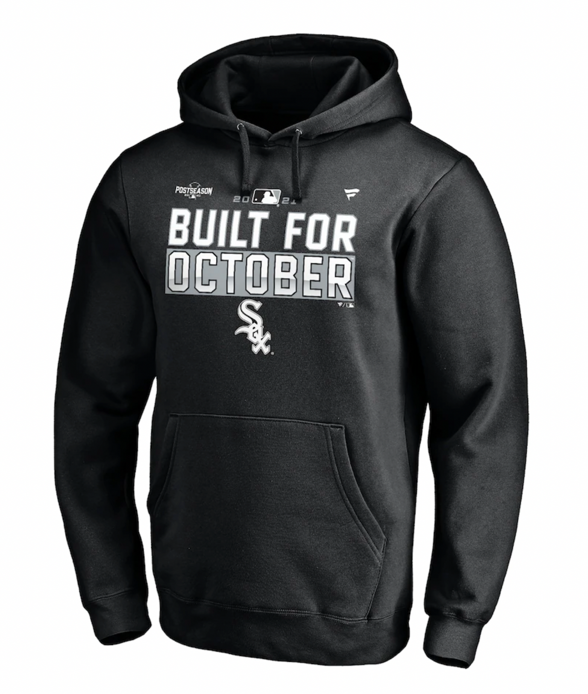 Chicago White Sox Fanatics Branded Black 2021 Postseason Locker Room Pullover Hoodie for Men product image 1, provided for