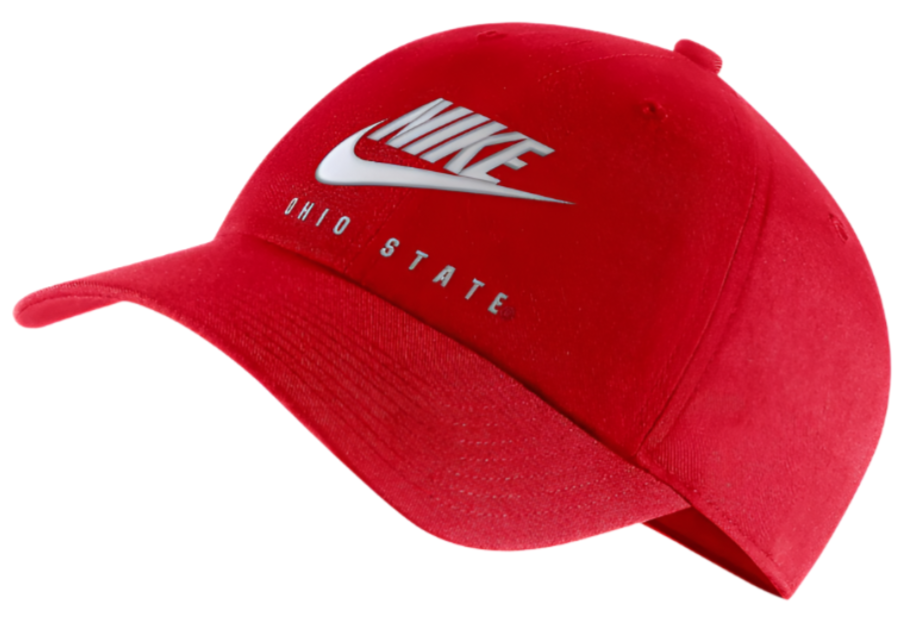 Nike Ohio State Buckeyes Swoosh Heritage 86 Arch Adjustable Performance Hat product image 1, provided for visual reference
