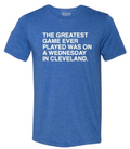Obvious Shirts Chicago Cubs "The Greatest Game Ever Played Was On A Wednesday In Cleveland." T-Shirt for Men product image