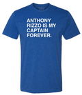 Obvious Shirts Anthony Rizzo Chicago Cubs "Anthony Rizzo Is My Captain Forever." T-Shirt for Men product image 1, provided