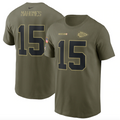 Kansas City Chiefs Patrick Mahomes Nike Camo 2021 Salute To Service Name & Number T-Shirt for Men product image 1, provided