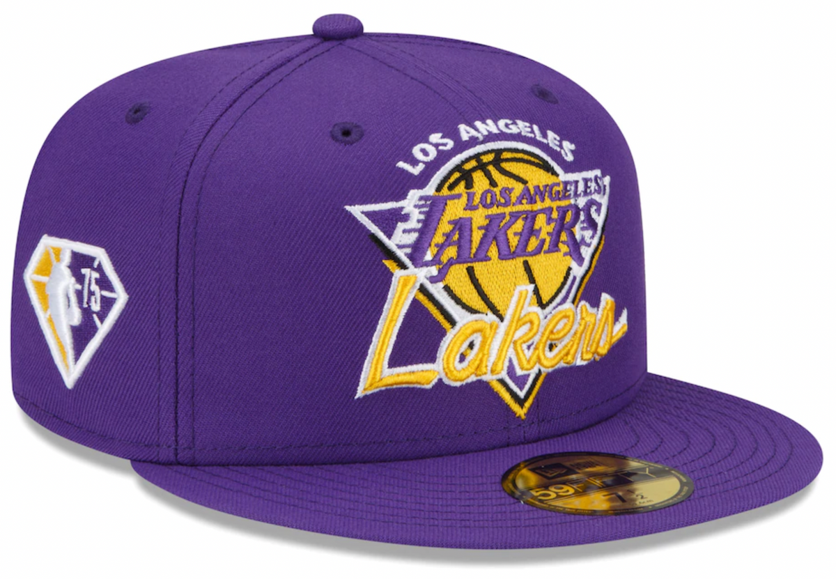 Los Angeles Lakers NBA 2021 Tip Off New Era Purple 59FIFTY Fitted Hat for Men product image 1, provided for visual reference