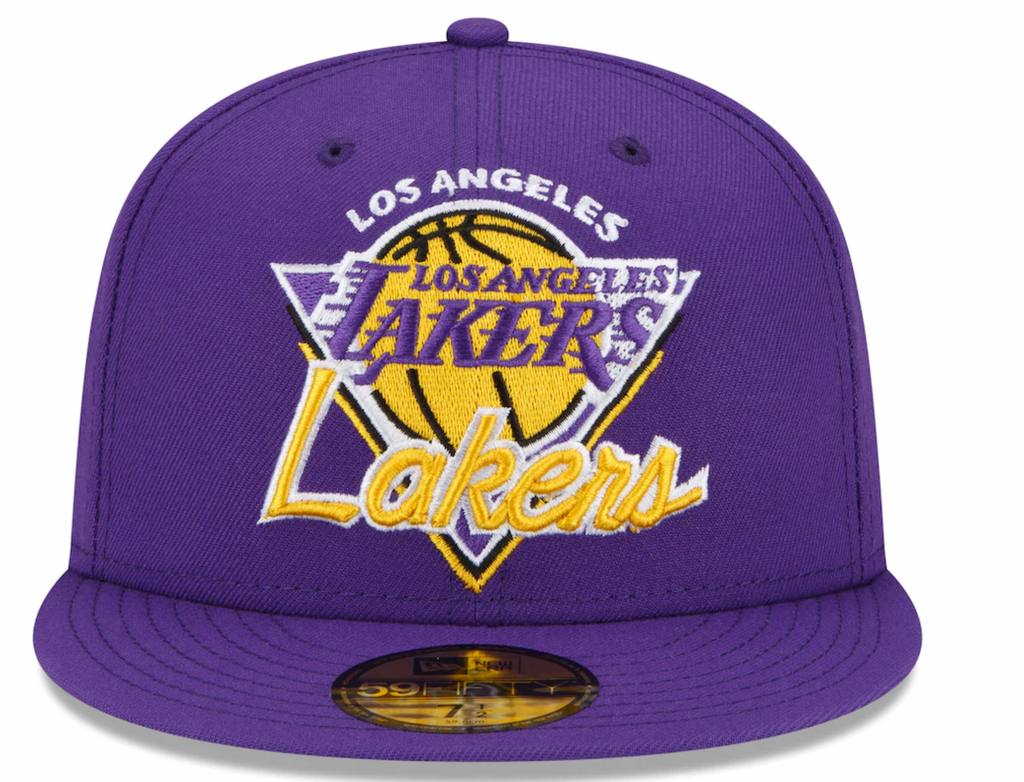 Los Angeles Lakers NBA 2021 Tip Off New Era Purple 59FIFTY Fitted Hat for Men product image 2, provided for visual reference