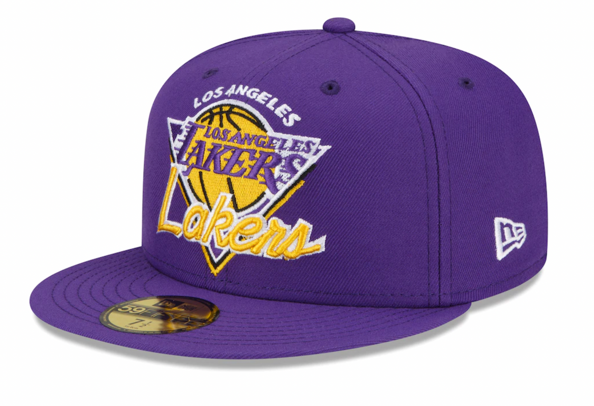 Los Angeles Lakers NBA 2021 Tip Off New Era Purple 59FIFTY Fitted Hat for Men product image 3, provided for visual reference