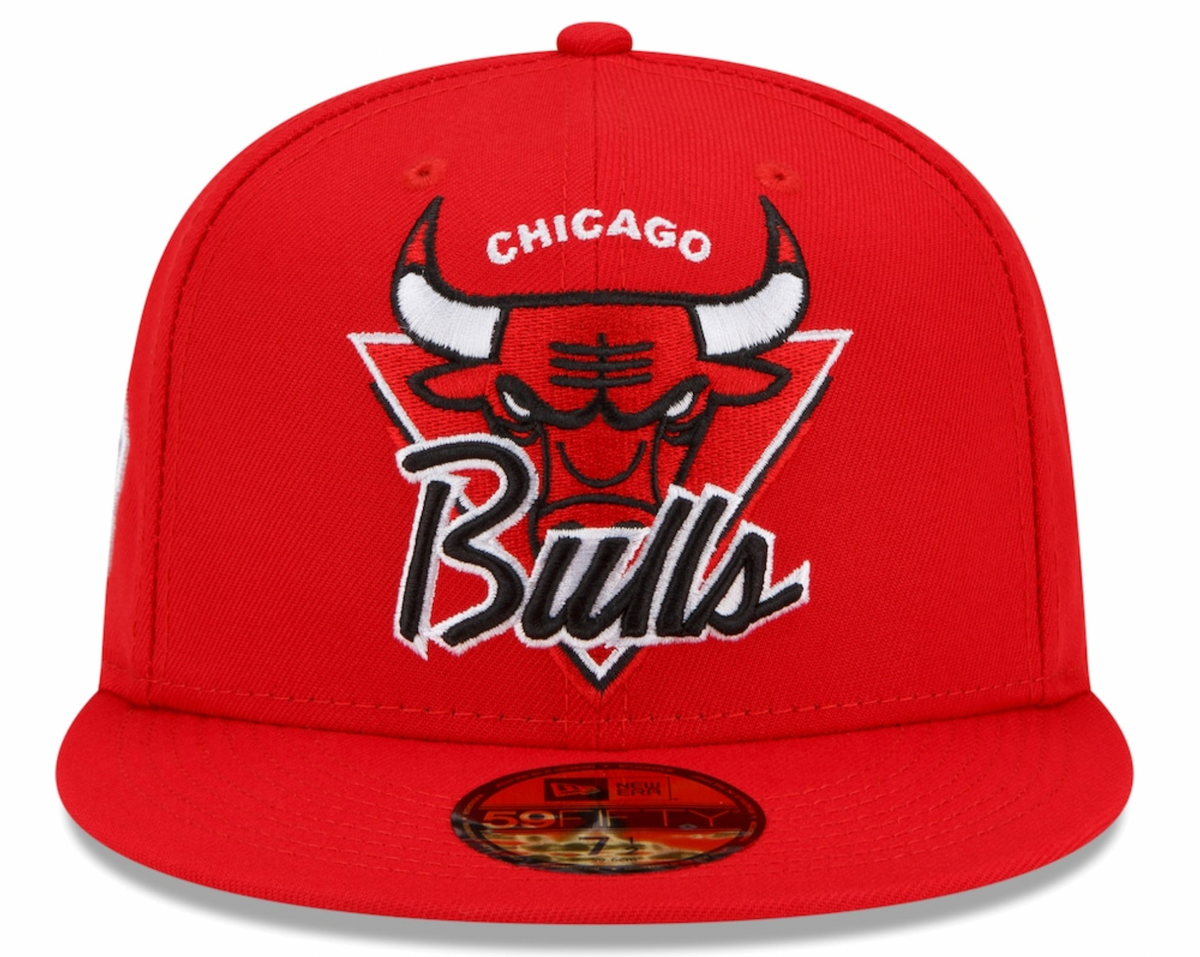 Chicago Bulls NBA 2021 Tip Off New Era Red 59FIFTY Fitted Hat for Men product image 2, provided for visual reference and