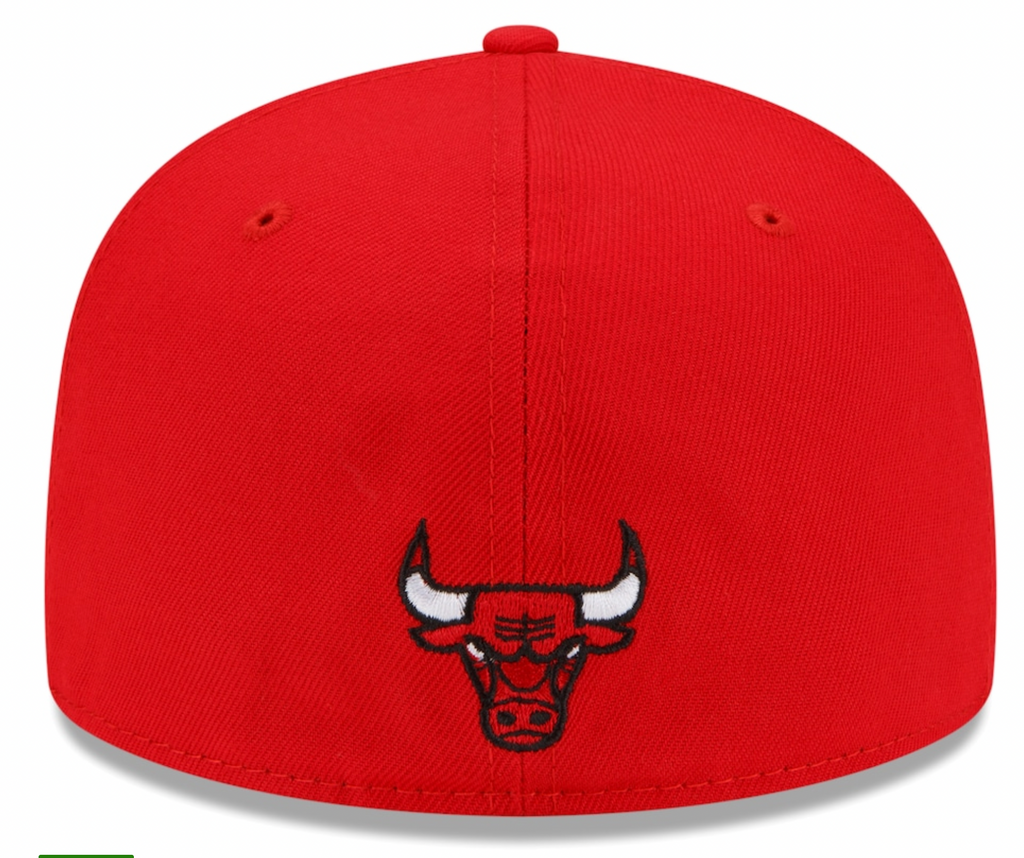 Chicago Bulls NBA 2021 Tip Off New Era Red 59FIFTY Fitted Hat for Men product image 4, provided for visual reference and