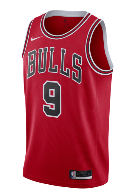 Youth Chicago Bulls Nikola Vucevic Red Nike Swingman Icon Jersey product image 2, provided for visual reference and product
