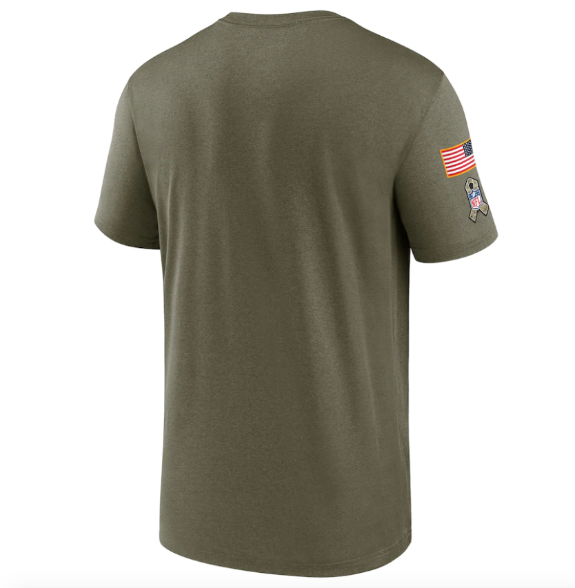 Kansas City Chiefs Nike Olive 2021 Salute To Service Legend Performance T-Shirt for Men product image 3, provided for visual