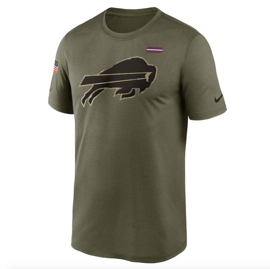 Buffalo Bills Nike Olive 2021 Salute To Service Legend Performance T-Shirt for Men product image 2, provided for visual