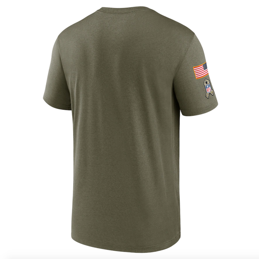 Cleveland Browns Nike Olive 2021 Salute To Service Legend Performance T-Shirt for Men product image 3, provided for visual
