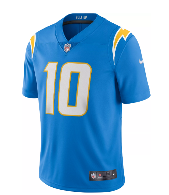 Los Angeles Chargers Justin Herbert Nike Blue Alternate Vapor Limited Jersey for Men product image 3, provided for visual