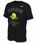 Oregon Ducks 2021 Veterans Day Nike Sideline Black T-Shirt product image 1, provided for visual reference and product detail