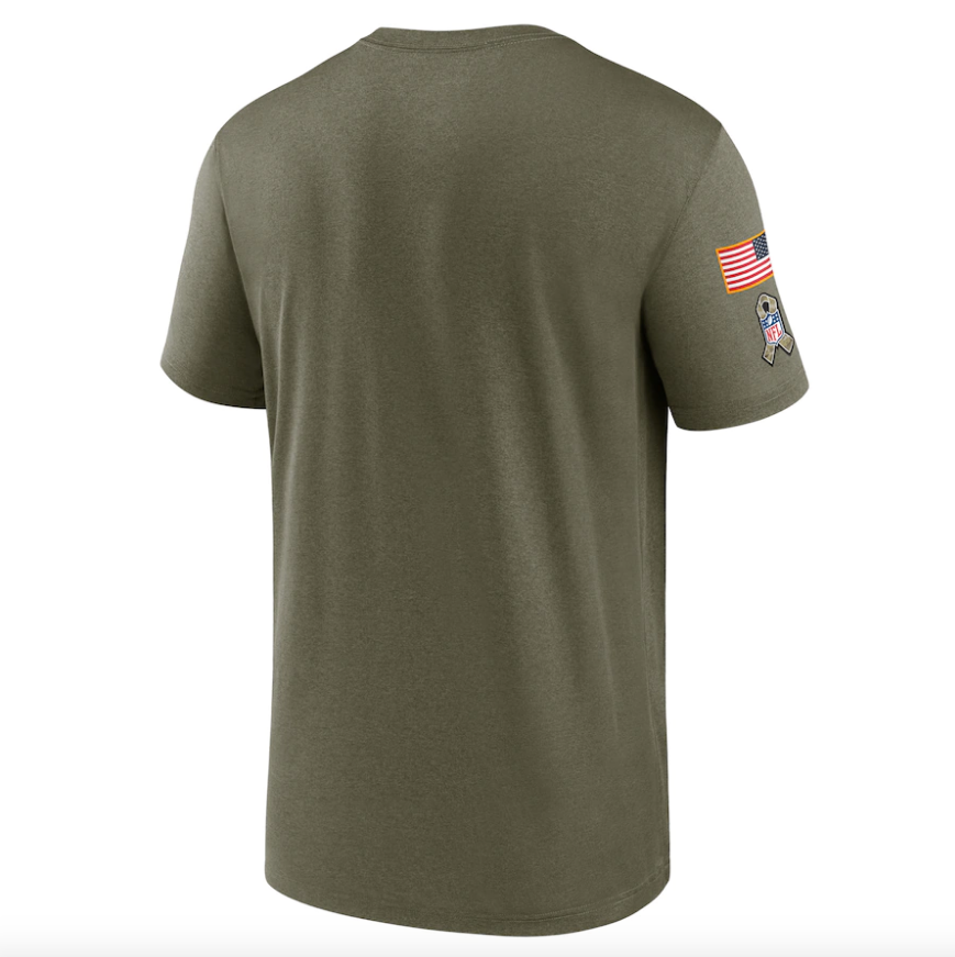 Tampa Bay Buccaneers Nike Olive 2021 Salute To Service Legend Performance T-Shirt for Men product image 3, provided for