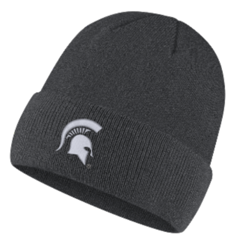 Michigan State Spartans Nike College Logo Gray Beanie product image 1, provided for visual reference and product detail