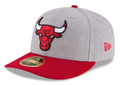 Chicago Bulls 2 Tone Heather Gray And Red Authentic Collection On Field Low Crown Game 59FIFTY Fitted Hat for Men product