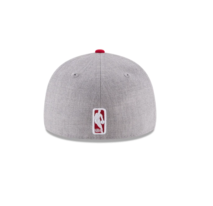 Chicago Bulls 2 Tone Heather Gray And Red Authentic Collection On Field Low Crown Game 59FIFTY Fitted Hat for Men product