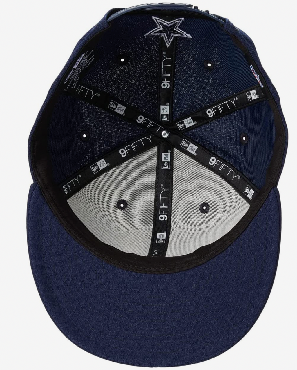 Dallas Cowboys New Era Navy D Logo Coach's 9FIFTY Snapback Adjustable Hat product image 3, provided for visual reference and