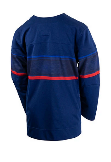 Youth USA Hockey Nike Olympic Navy Replica Jersey product image 2, provided for visual reference and product detail review