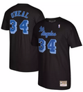 Shaquille O'Neal Los Angeles Lakers Mitchell & Ness Reload 2.0 Name & Number T-Shirt - Black/Blue for Men product image 1,