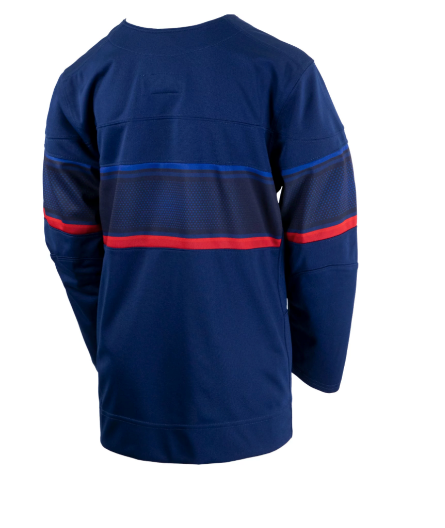 Mens USA Hockey 2022 Nike Olympic Navy Replica Jersey product image 2, provided for visual reference and product detail