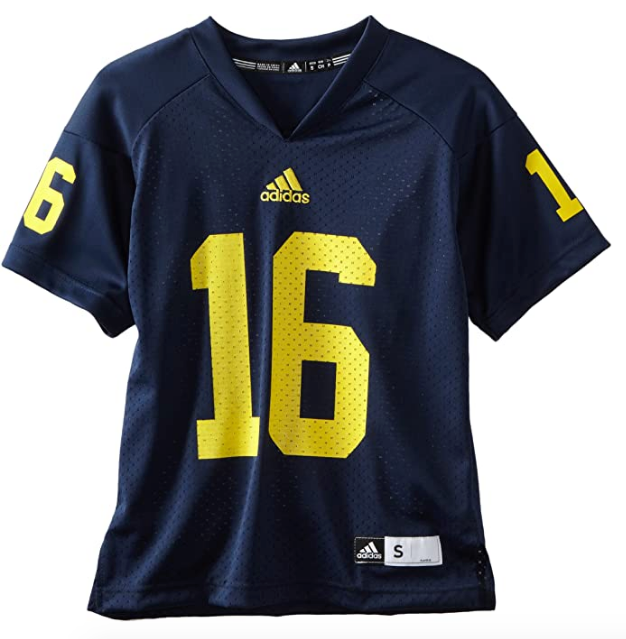 Youth NCAA Michigan Wolverines #16 Replica Jersey product image 1, provided for visual reference and product detail review
