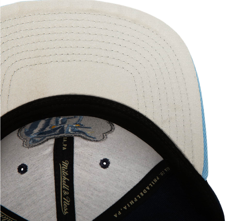 Memphis Grizzlies Mitchell & Ness Core Basic Adjustable Snapback Hat for Men product image 3, provided for visual reference