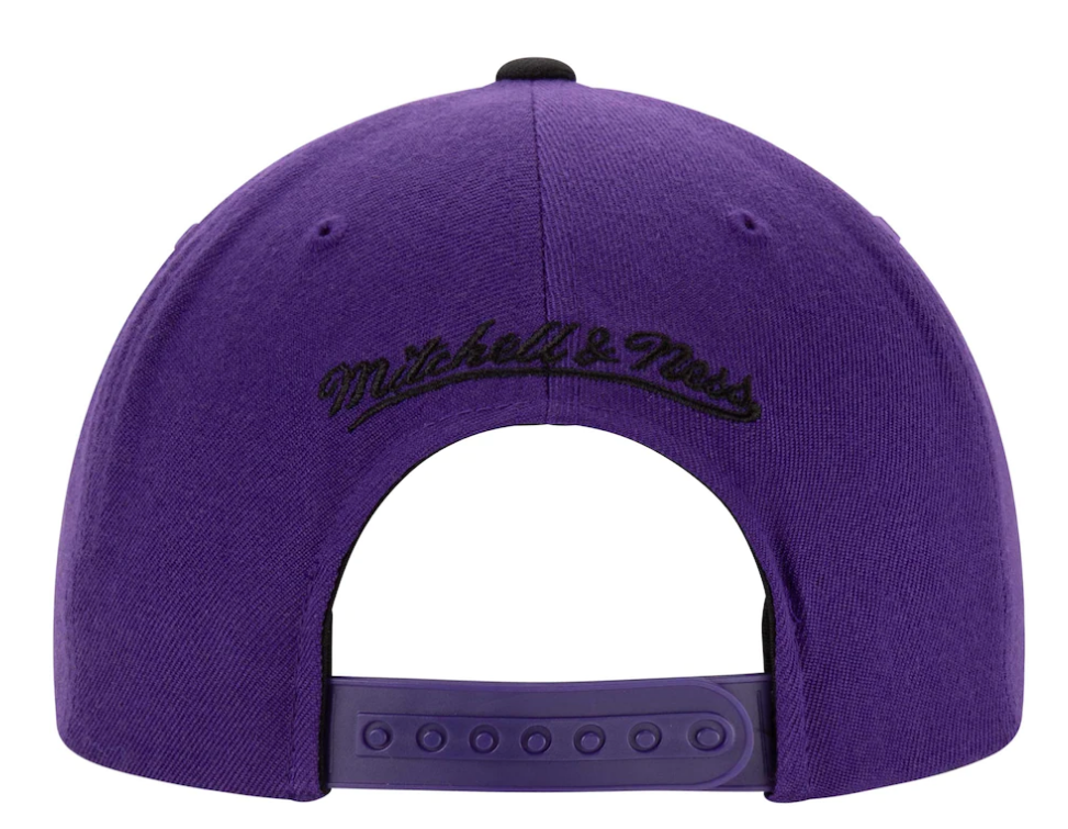 Mitchell & Ness Purple/Black Sacramento Kings Two-Tone Wool Snapback Hat for Men product image 4, provided for visual