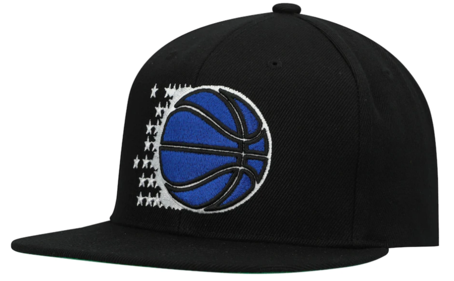 Mitchell & Ness Orlando Magic Basic Core Black Snapback Adjustable Hat for Men product image 1, provided for visual