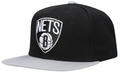 Brooklyn Nets Mitchell & Ness Core Basic Snapback Hat - Black/Gray for Men product image 1, provided for visual reference