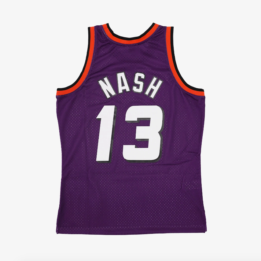 Phoenix Suns Steve Nash Mitchell & Ness Purple 1996-97 Hardwood Classics Swingman Jersey for Men product image 3, provided