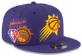 Mens Phoenix Suns NBA 2022 Back Half New Era Purple 9FIFTY Snapback Hat product image 1, provided for visual reference and
