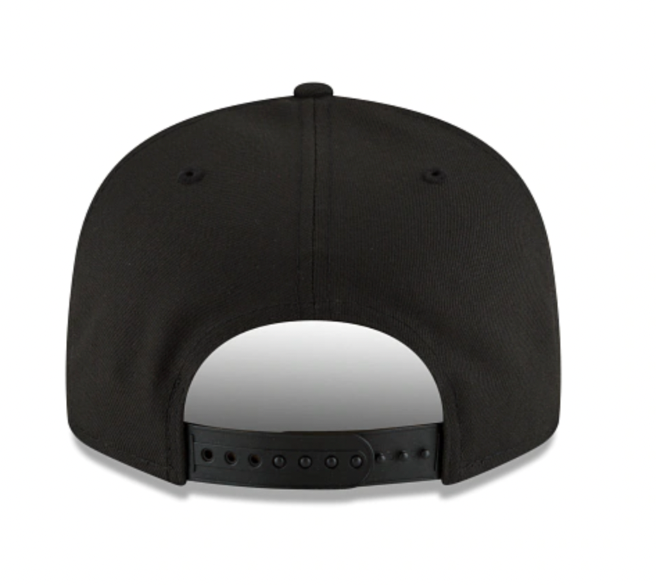Mens Miami Heat NBA 2022 Back Half New Era Black 9FIFTY Snapback Hat product image 4, provided for visual reference and