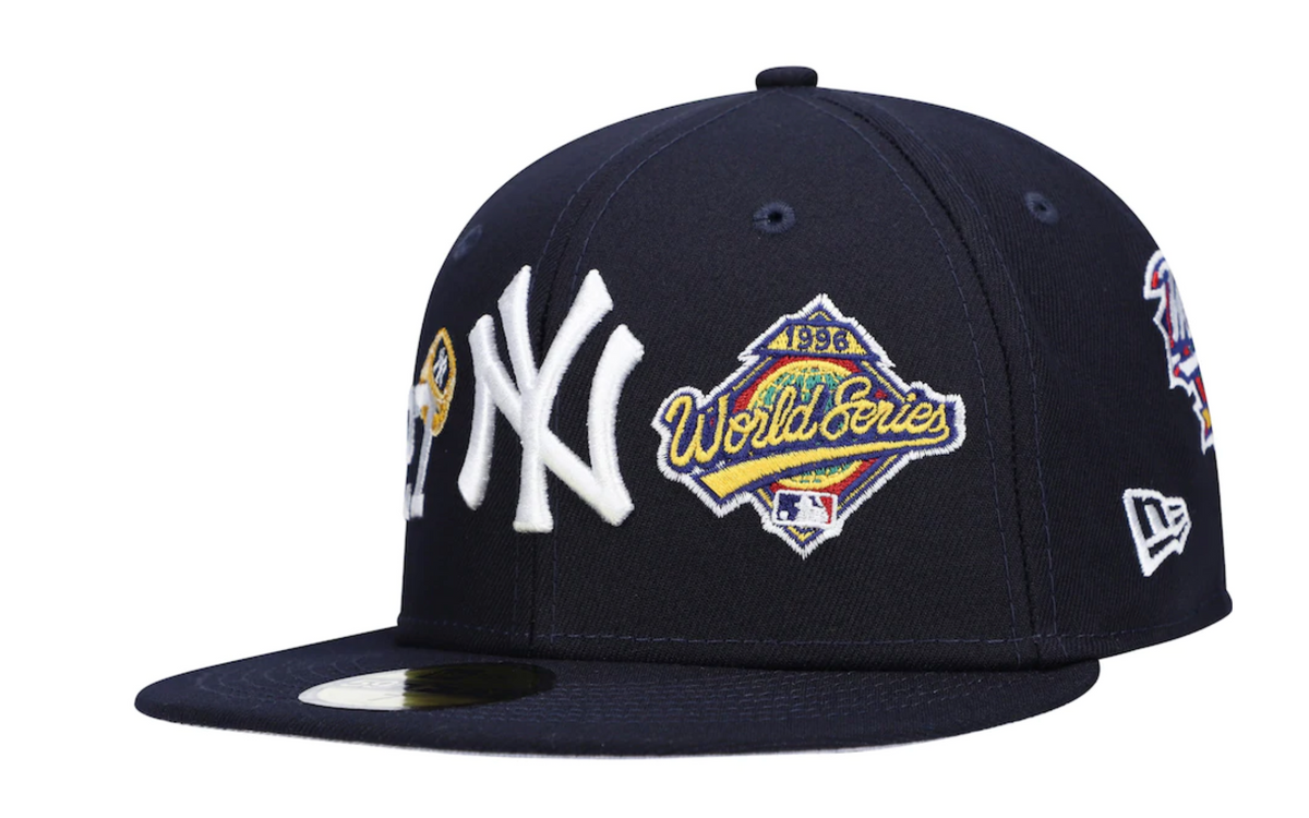 New York Yankees 27 Time World Series Champions Edition Navy New Era 59FIFTY Fitted Hat product image 3, provided for visual