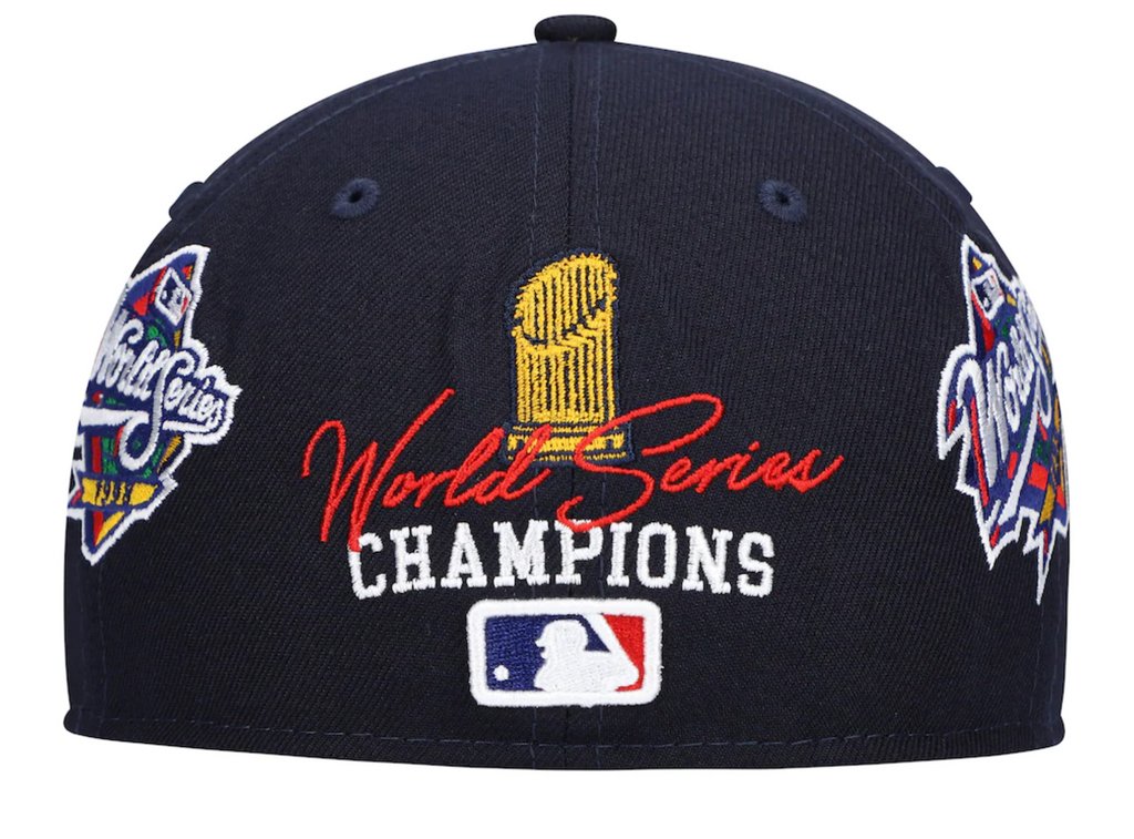 New York Yankees 27 Time World Series Champions Edition Navy New Era 59FIFTY Fitted Hat product image 4, provided for visual