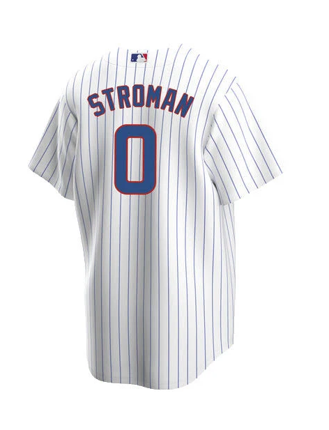 NIKE Men Chicago Cubs Marcus Stroman White Home Premium Stitch Replica Jersey product image 2, provided for visual reference